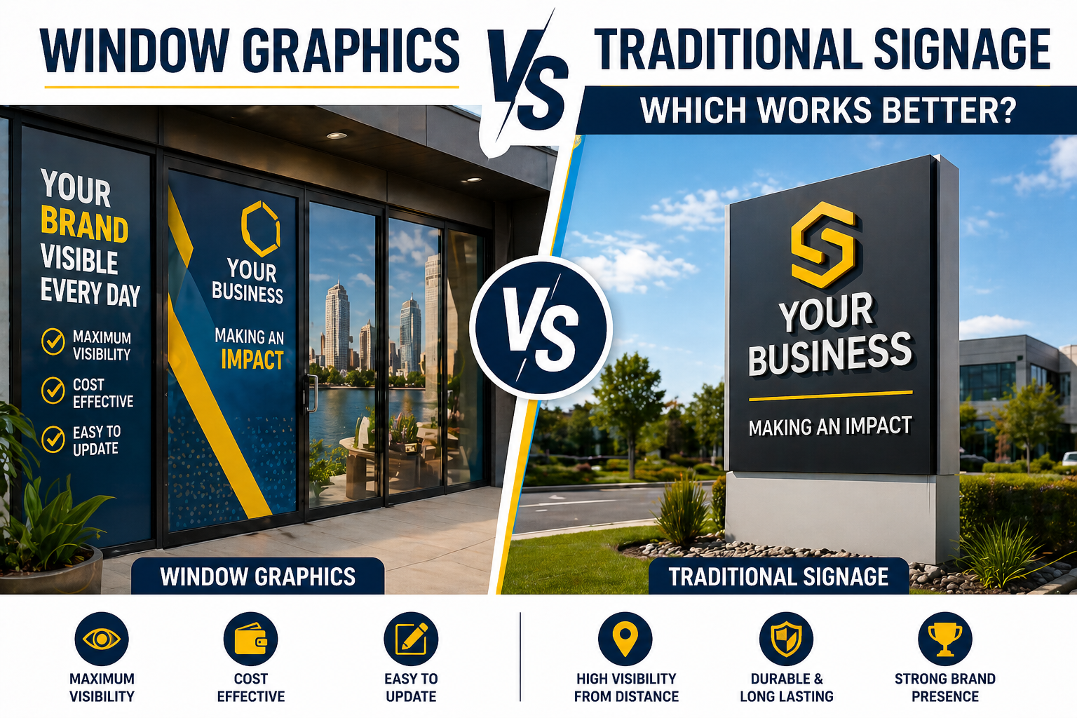 Window Graphics vs Traditional Signage